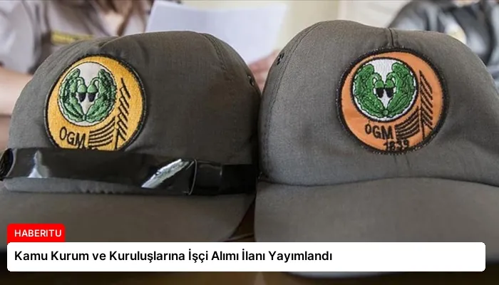 Kamu Kurum ve Kuruluşlarına İşçi Alımı İlanı Yayımlandı