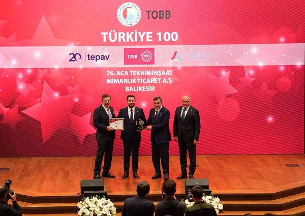ACA, iki kez üst üste aldığı “Türkiye 100” ödülü ile 4 yıllık büyüme yolculuğunu taçlandırdı