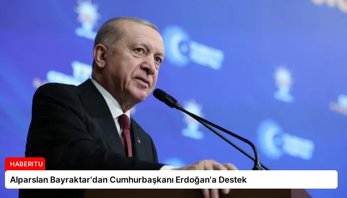 Alparslan Bayraktar’dan Cumhurbaşkanı Erdoğan’a Destek