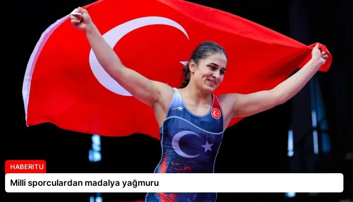Milli sporculardan madalya yağmuru