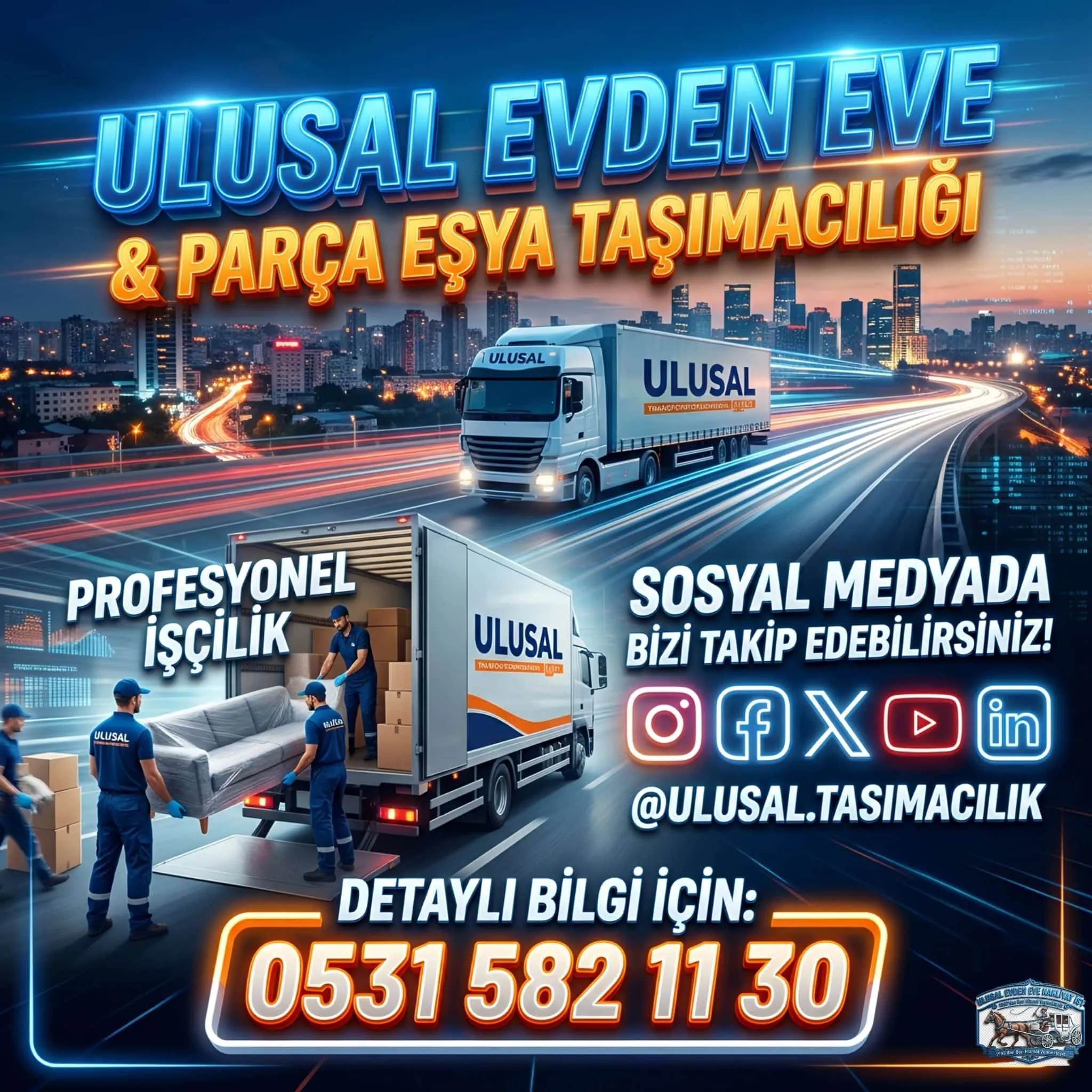 İstanbul Şehir İçi Parça Eşya Taşıma: Ulusal Evden Eve Nakliyat Güvencesi