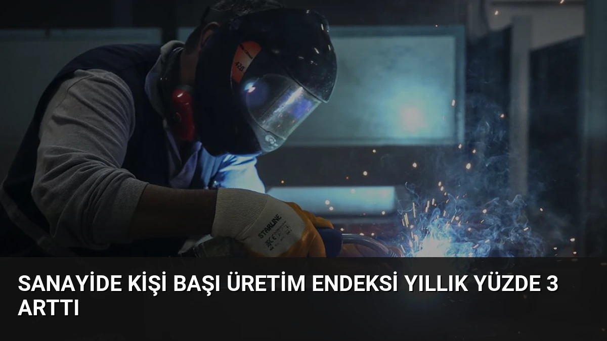 Sanayide Kişi Başı Üretim Endeksi Yıllık Yüzde 3 Arttı