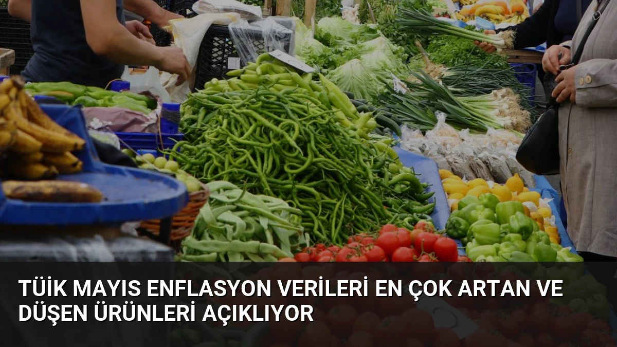 TÜİK Mayıs Enflasyon Verileri En Çok Artan ve Düşen Ürünleri Açıklıyor
