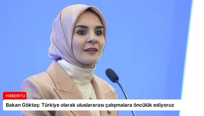 Bakan Göktaş: Türkiye olarak uluslararası çalışmalara öncülük ediyoruz